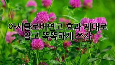 아시클로버연고 효과 제대로 알고 똑똑하게 쓰자! 🤩
