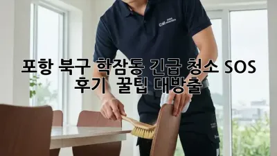 포항 북구 학잠동 긴급 청소 SOS 🚨 후기 & 꿀팁 대방출!